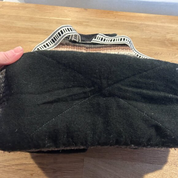 Boho ARTESANIAS Multi-Color Fully Lined Handwoven Wool Backpack Ecuador - Picture 8 of 11